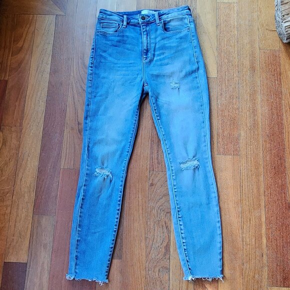 Windsor Light Wash Skinny Destroyed Jeans Size 7 - Picture 5 of 16